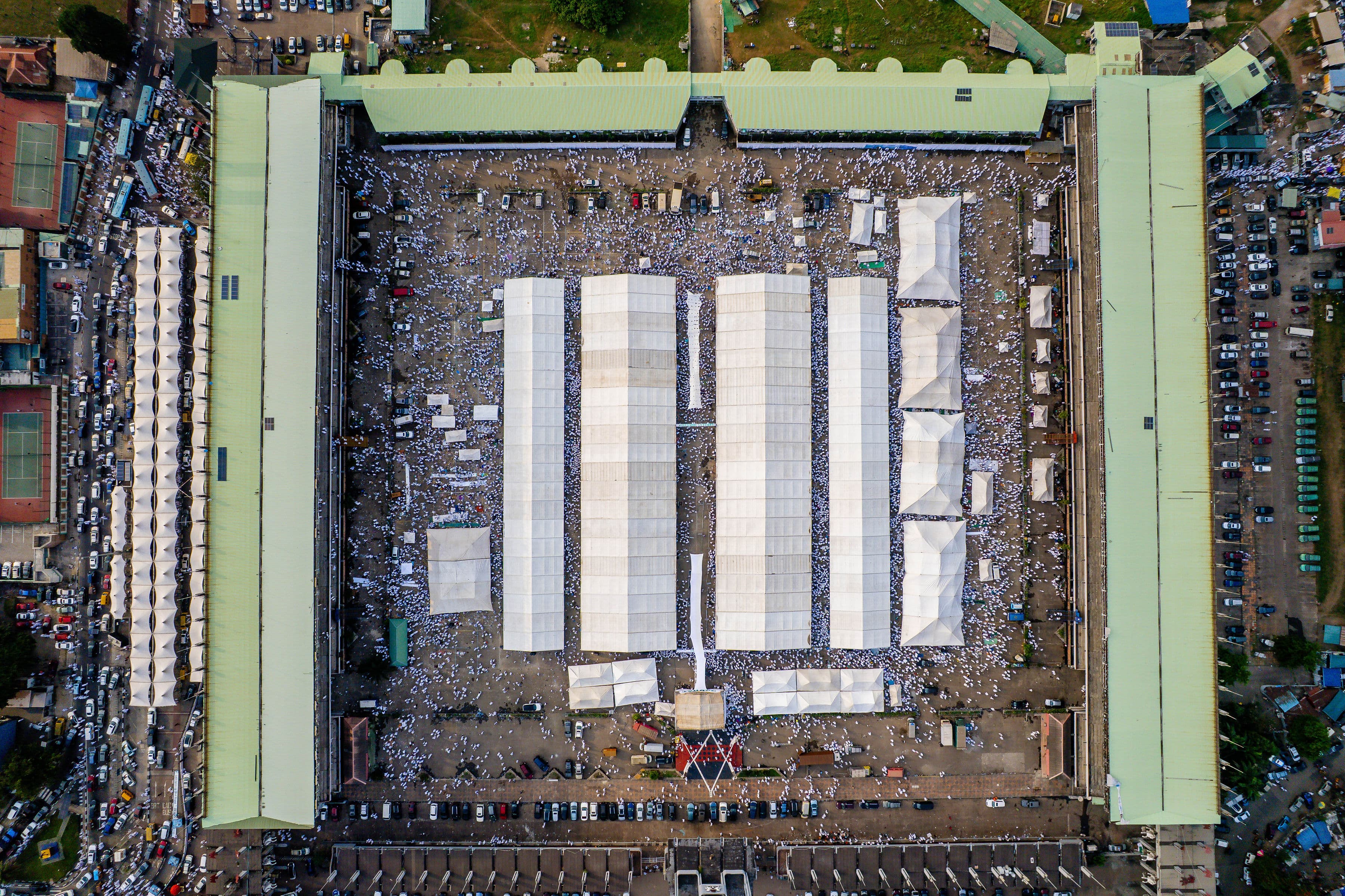 Coming to the Square: gates, seating, water